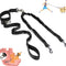 Double Dog Leash, Dual Leash for Dogs 360° No Tangle Two Dogs Leash Adjustable Tangle Free Double Leash for Small Medium Large Dogs Walking Training(Black)