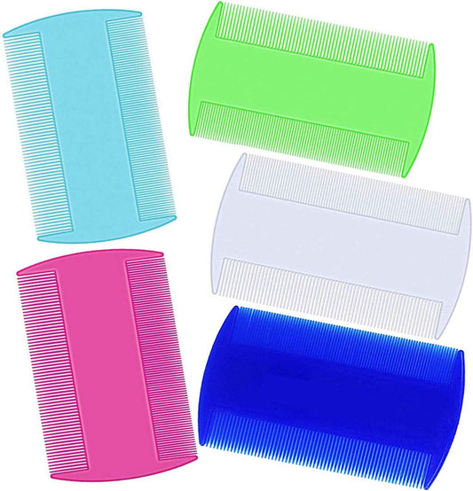 Flea Comb for Dogs, Cat Flea Comb, Lice Combs,Tick Comb, Pet Combs with Durable Teeth for Removing Tear Stains, Fleas, Dandruff,Pet Grooming Comb Set