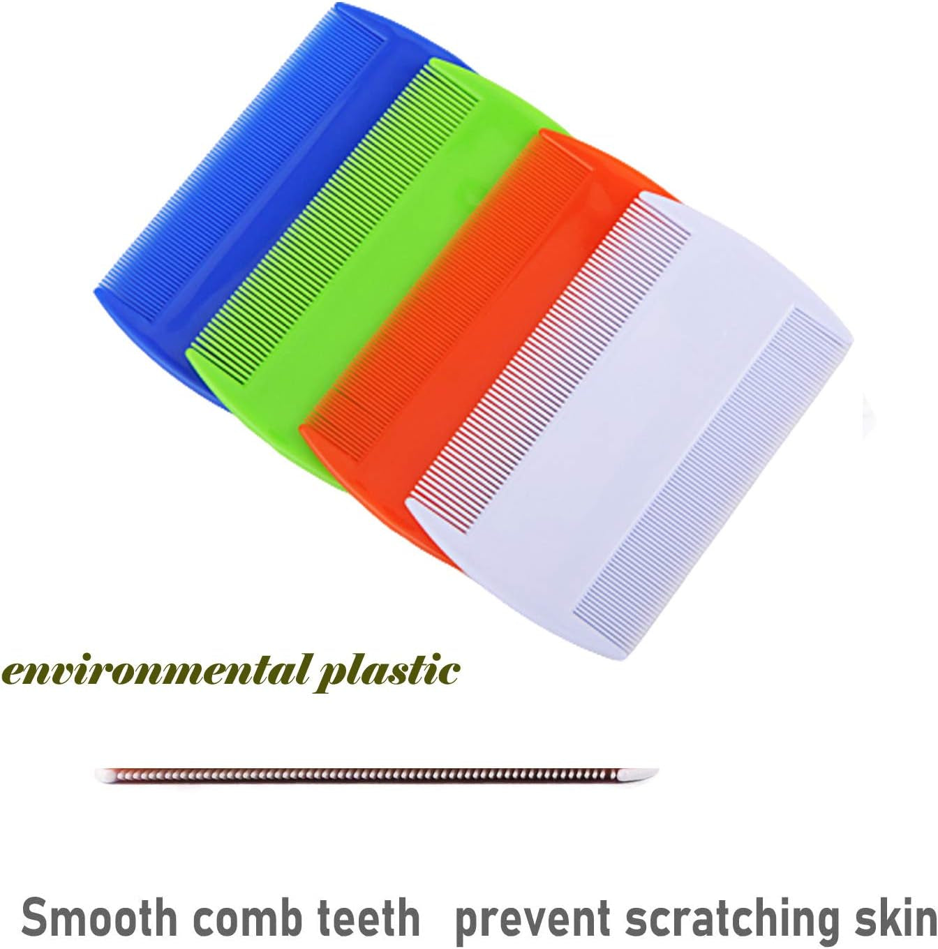 Flea Comb for Dogs, Cat Flea Comb, Lice Combs,Tick Comb, Pet Combs with Durable Teeth for Removing Tear Stains, Fleas, Dandruff,Pet Grooming Comb Set