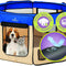 Dog Playpen Medium 45"X45"X24" Pop up Portable Playpen for Dogs and Cat, Foldable | Indoor/Outdoor Pen & Travel Pet Carrier + Carrying Case.