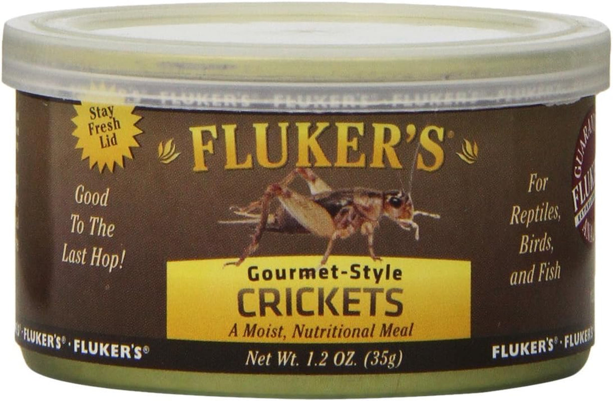 Gourmet Canned Food for Reptiles, Fish, Birds and Small Animals, Crickets, 1.2 Oz