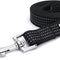 Pet / Puppy 6 - Feet Reflective Dog Leash Extra Small / Small 5/8 Inch Black Matching Collar and Harness Sold Separately.