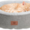 Cat Beds for Indoor Cats,Kitten Bed,Dog Bed for Extra Small Dogs Breeds,Puppy Kennel Bed, Comfy Durable Pet Sleeping Bed, Washable Roun Cat Bed & Non-Slip Bottom, Size 18"L X 18"W X 6.5"Th