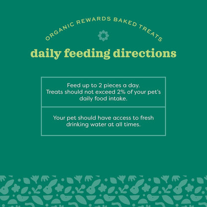 Organic Barley Biscuits, Rabbit & Guinea Pig Treats, Organic Hamster & Bunny Treats with Barley, Apple & Carrot, Made in USA, Small Pet Supplies, 2.65 Oz Bag